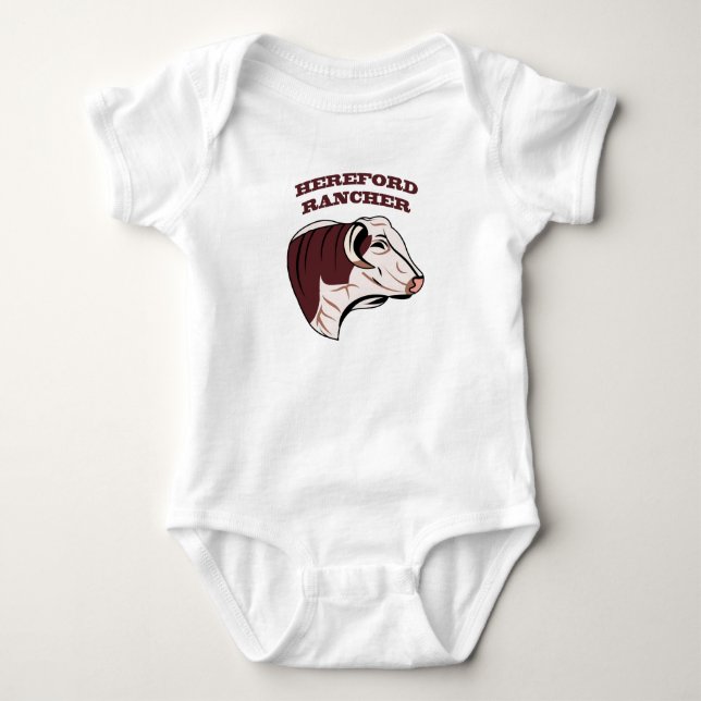 BODY PARA BEBÉ HEREFORD RANCHER (Anverso)