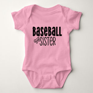 Body Para Bebé Hermana del Béisbol