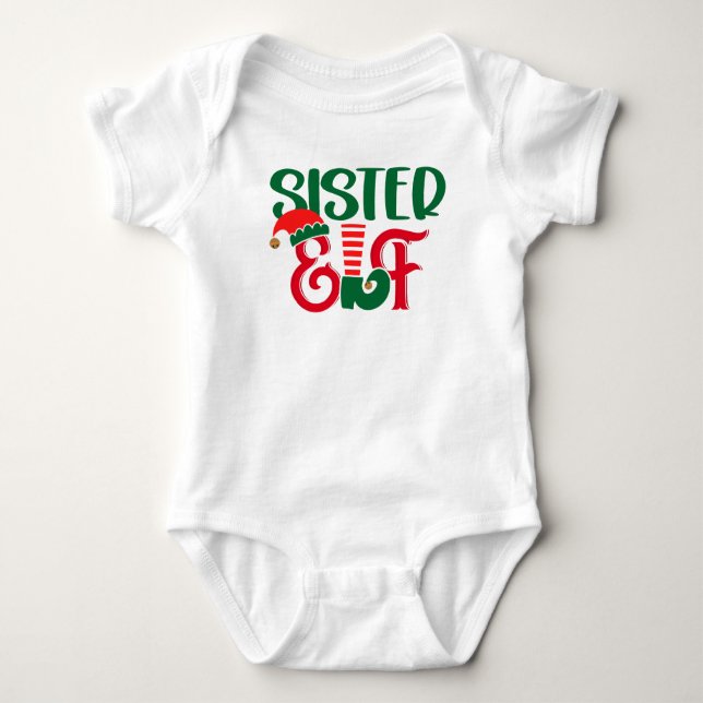 Body Para Bebé Hermana Elf (Anverso)