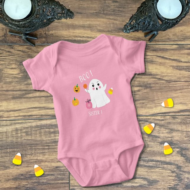 Body Para Bebé Hermana fantasma pequeña 1 traje de bebé rosa (Subido por el creador)