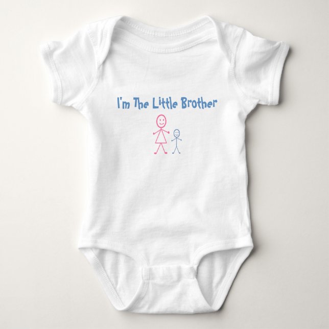 BODY PARA BEBÉ HERMANA GRANDE, CAMISETA DE HERMANO PEQUEÑA (Anverso)