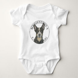 Body Para Bebé Hermana mayor Blue Cattledog Heeler