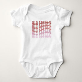 Body Para Bebé Hermana Mayor Retro, anuncio de hermana mayor