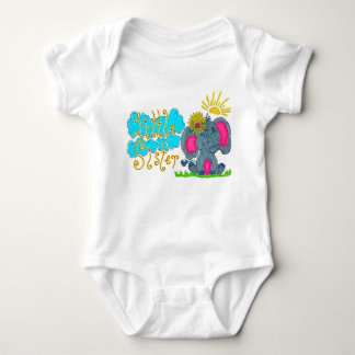 Body Para Bebé "Hermana pequeña" Elephant Baby Bodysuit