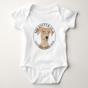 Body Para Bebé Hermana Pinscher Alemán