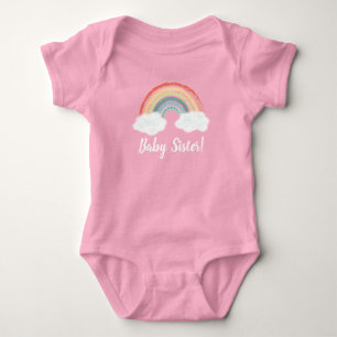 Body Para Bebé Hermandad bebé del Boho Rainbow Baby Shower