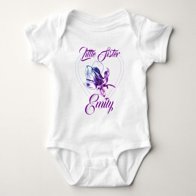 Body Para Bebé Hermandad Grande Hermana Pequeña BFF (Anverso)