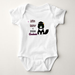 Body Para Bebé Hermanita de graduado de 2026 Bodysuit de una piez