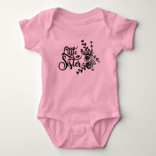 Body Para Bebé Hermanita floral