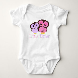 Body Para Bebé Hermanita pequeña rosa y morada