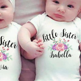 Body Para Bebé Hermanita que combina con flores