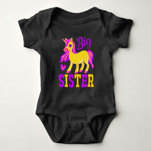 Body Para Bebé Hermanita Unicornio Mágico