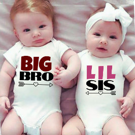 Body Para Bebé Hermanita y hermanito coincidentes