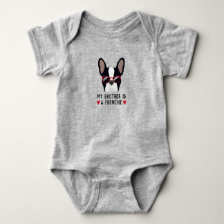 Body Para Bebé Hermano Bulldog Francés