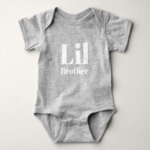 Body Para Bebé Hermano Lil, hermano pequeño texto blanco lindo