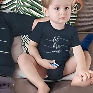 Body Para Bebé Hermano pequeño con correspondencia personalizada