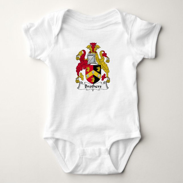 Body Para Bebé Hermanos Crest (Anverso)