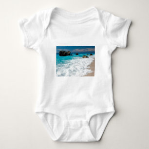 Body Para Bebé Hermosa Agua de Playa Surf Aloha Boda Hawaiana