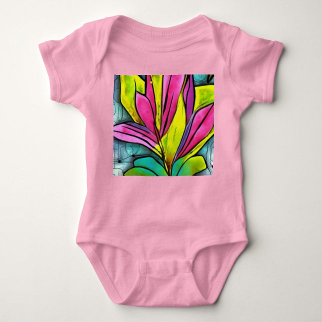 Body Para Bebé Hermosa colección de plantas (Anverso)