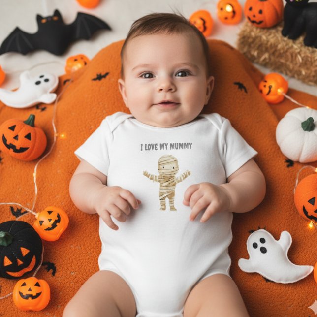 Body Para Bebé Hermosa momia de Halloween niños Una pieza (Subido por el creador)