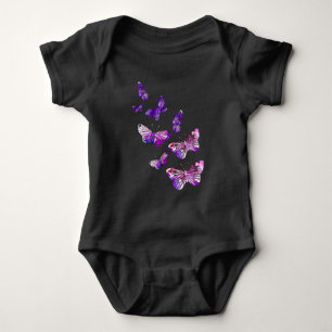 Body Para Bebé Hermosas mariposas Chicas mariposas púrpura marip
