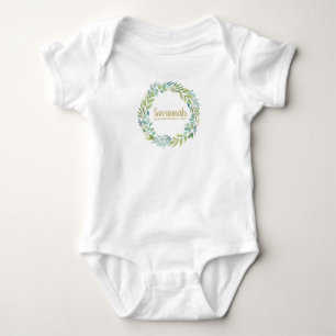 Body Para Bebé Hermoso Aro de Eucalipto para Bebé Recién Nacido