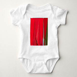 Body Para Bebé Hermoso Arte Abstracto de Color con Textura Roja y