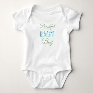 Body Para Bebé Hermoso bebé niño Blue Sage Green