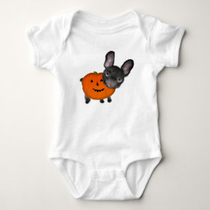 Body Para Bebé Hermoso bulldog francés de Halloween por ORDesigns