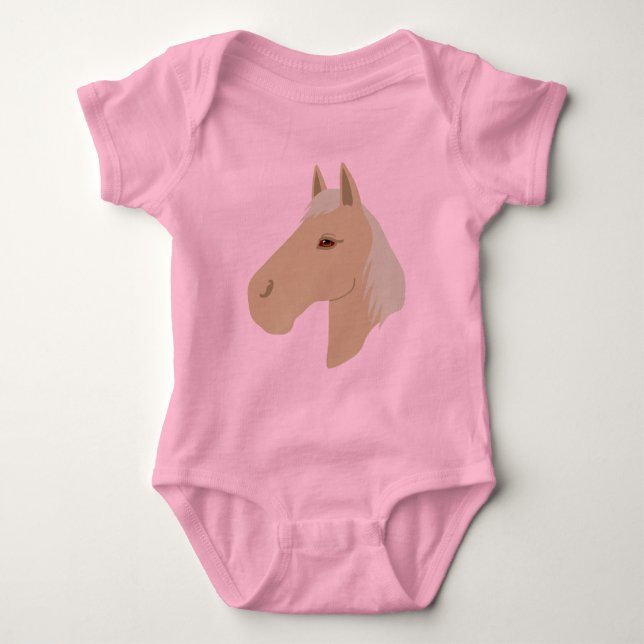 Body Para Bebé Hermoso caballo (Anverso)