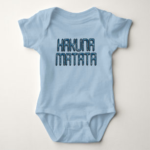 Body Para Bebé Hermoso e increíble texto en swahili en 3D Hakuna