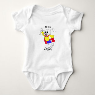 Body Para Bebé Héroe de conejo de pascua: Baby Bodysuit