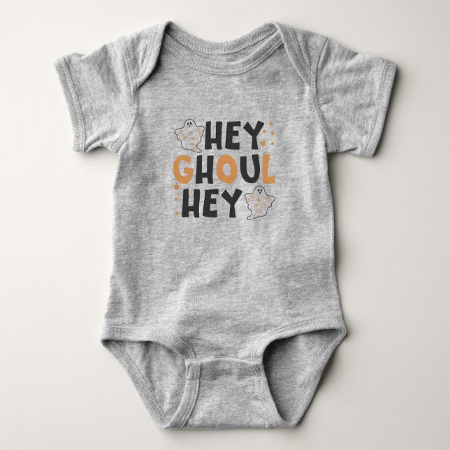 Body Para Bebé Hey Ghoul Hey Baby Bodysuit (Anverso)