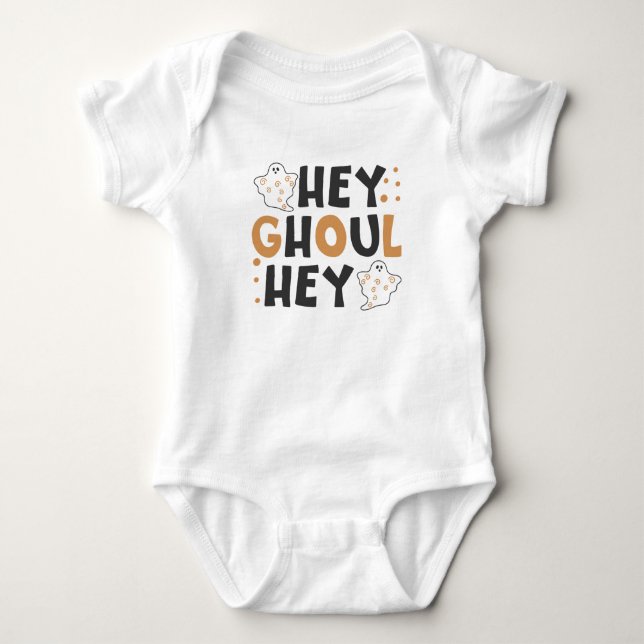 Body Para Bebé Hey Ghoul Hey Baby Bodysuit (Anverso)