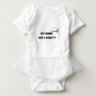 Body Para Bebé Hey Mamá Cómo Estás Bodysuit Divertido y Lindo par