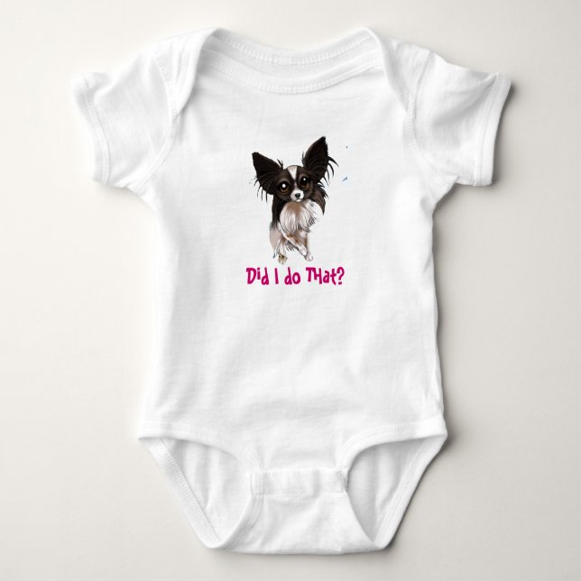 Body Para Bebé Hice hago ese onsie infantil (Anverso)