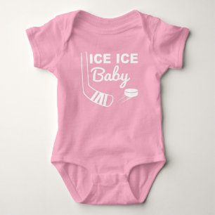 Body Para Bebé Hielo rosa Bebé Bebé Chica Hockey Bebé