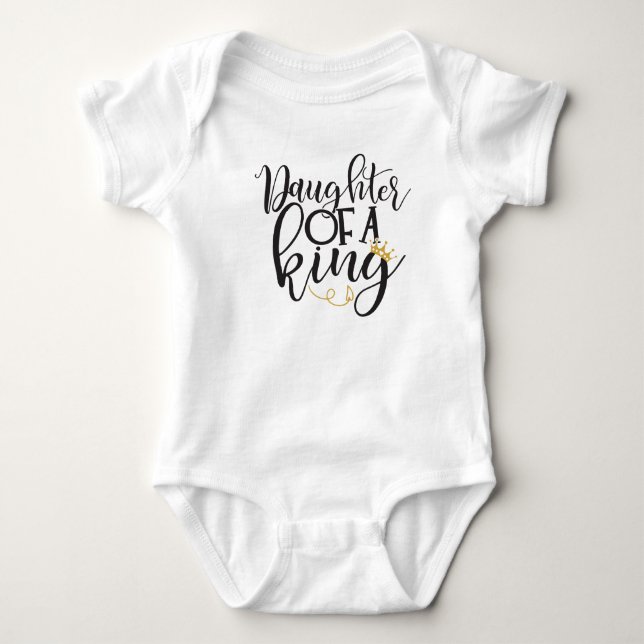Body Para Bebé Hija de un rey  (Anverso)