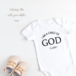 Body Para Bebé Hijo de Dios personalizado