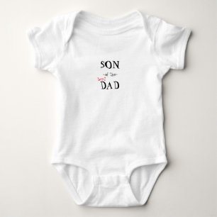 Body Para Bebé Hijo del mejor papá escribiendo