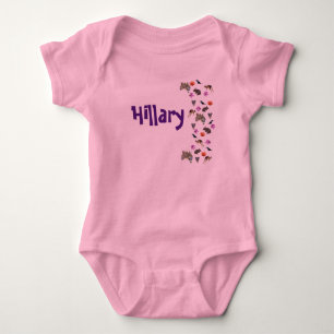 Body Para Bebé Hillary, logotipo con vida silvestre australiana, 