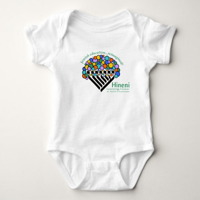 Body Para Bebé Hineni Learning Center Babies' Bodysuit - White (Anverso)