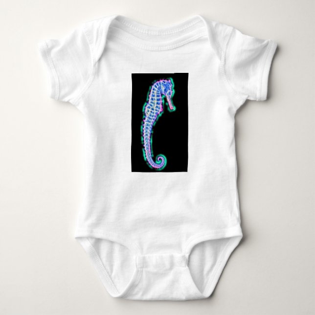 Body Para Bebé Hipoahorse de mar eléctrico (Anverso)