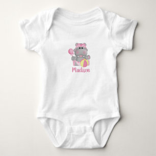 Body Para Bebé Hipopótamo bebé lindo personalizado  