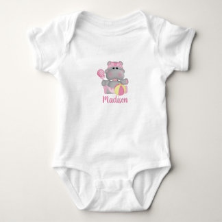 Body Para Bebé Hipopótamo bebé lindo personalizado