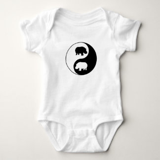 Body Para Bebé Hipopótamo de Ying yang