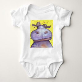 Body Para Bebé Hipopótamo feliz feliz