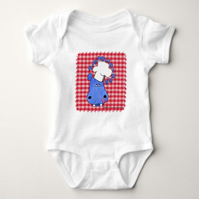 Body Para Bebé Hippo Chef Hippolicious (Anverso)