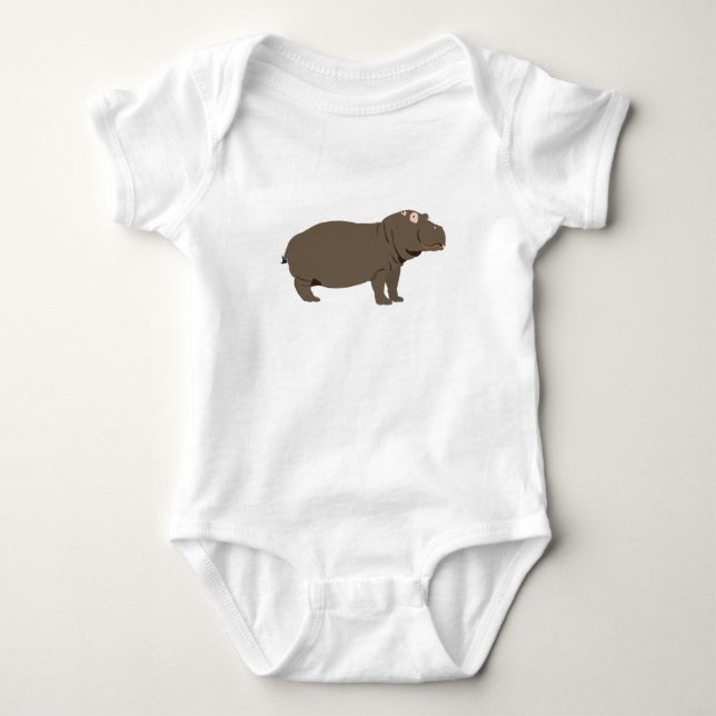 Body Para Bebé Hippopótamo Hippo (Anverso)