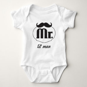 Body Para Bebé Hipster Sr. Lil' Man Baby